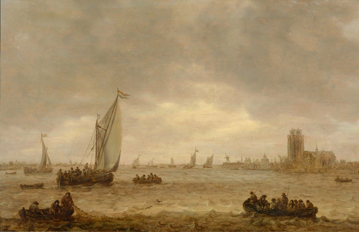 Monding van de Maas (Dordrecht) door Jan Josephsz van Goyen