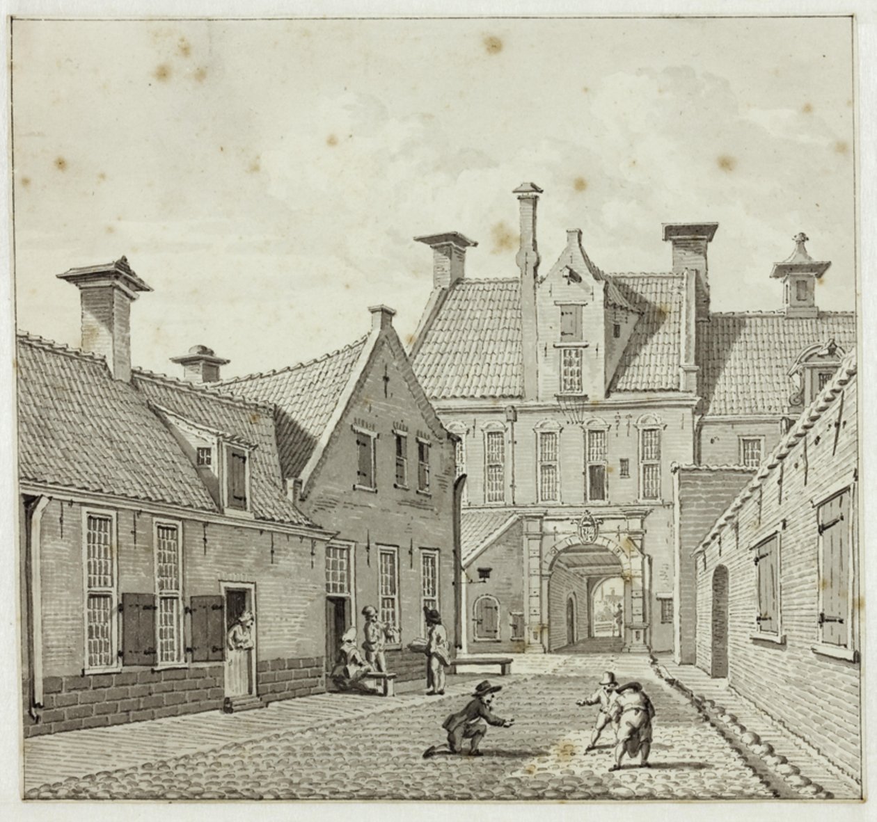 De Gardepoort vanuit de Turfstraat door Jan Bulthuis