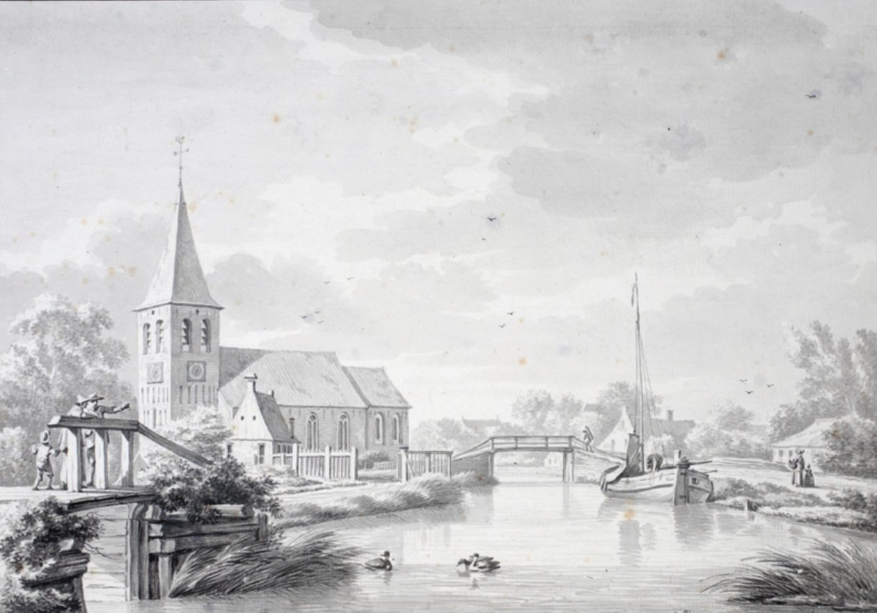 Gezicht op Zuidwolde door Jan Bulthuis