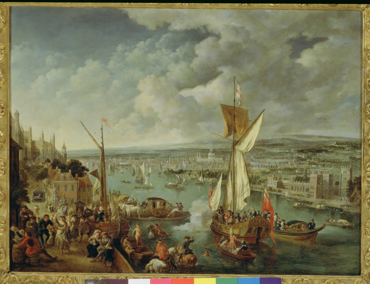 Een uitzicht op Londen door Jan Griffier