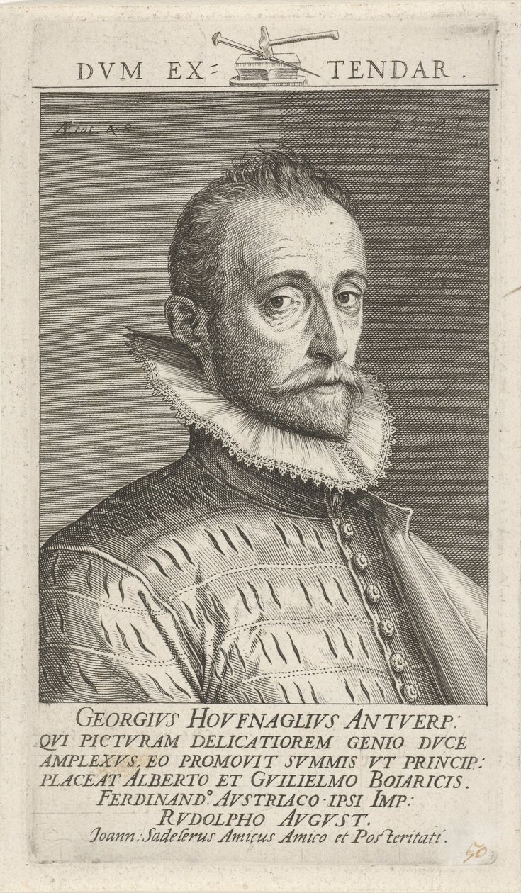 Portret van Joris Hoefnagel door Jan Sadeler