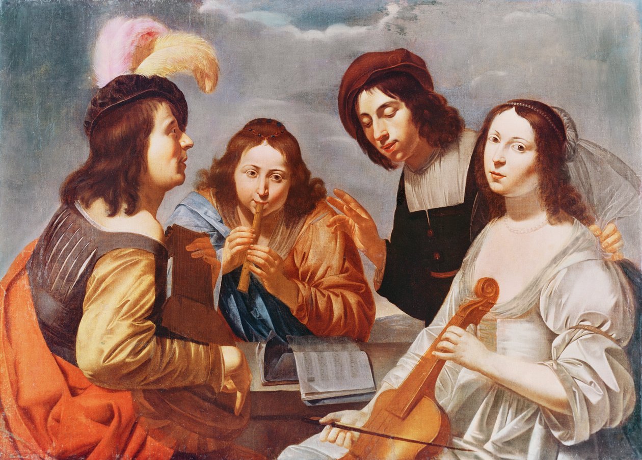 Het concert door Jan van Bijlert or Bylert