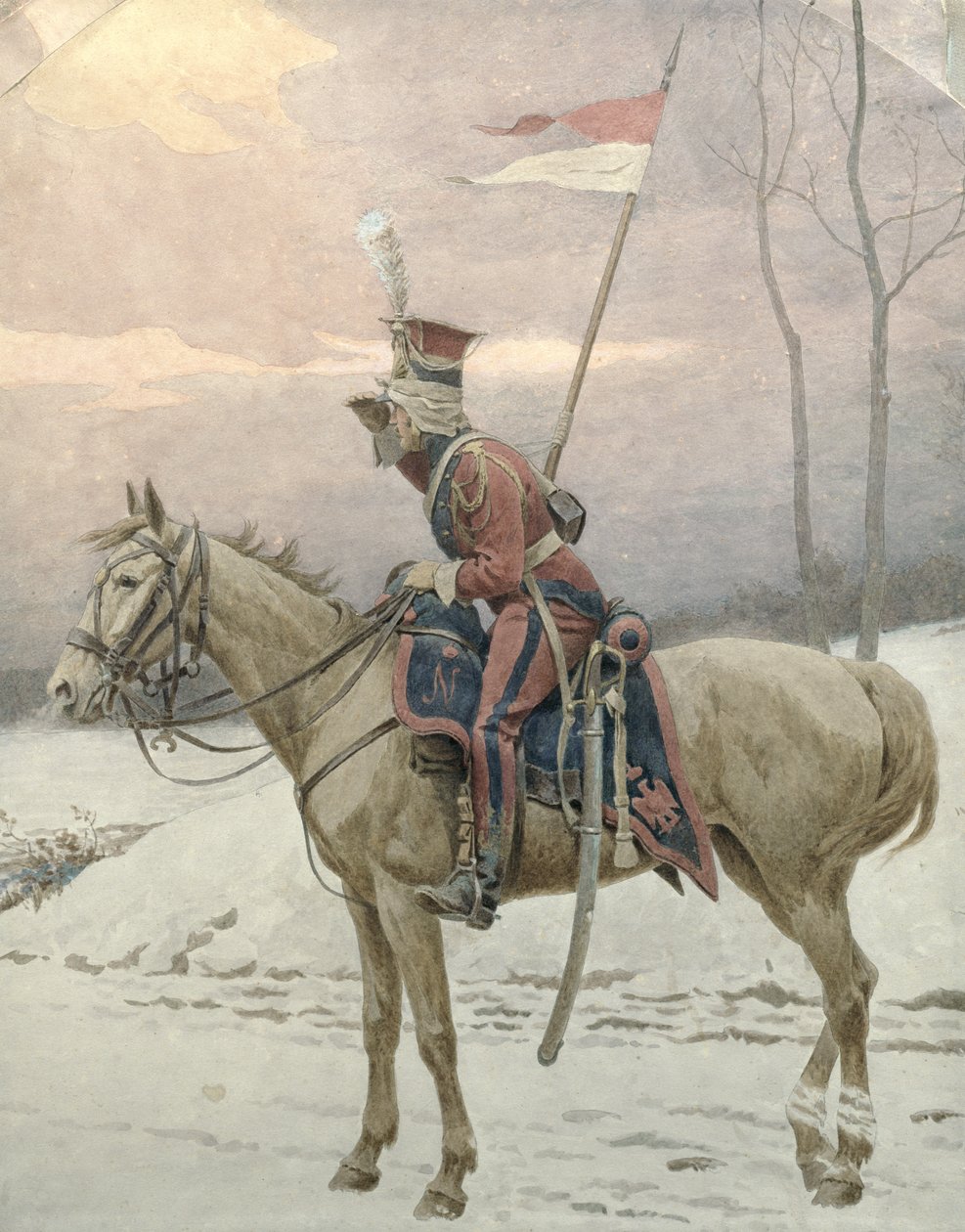 Een lansier van Napoleon