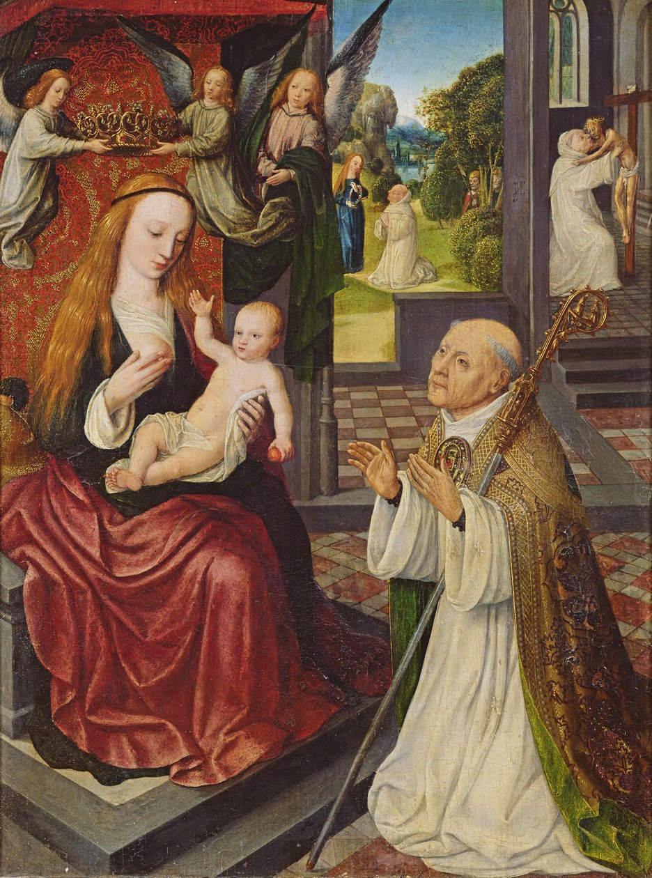 De lactatie van St. Bernard door Jan van Eeckele