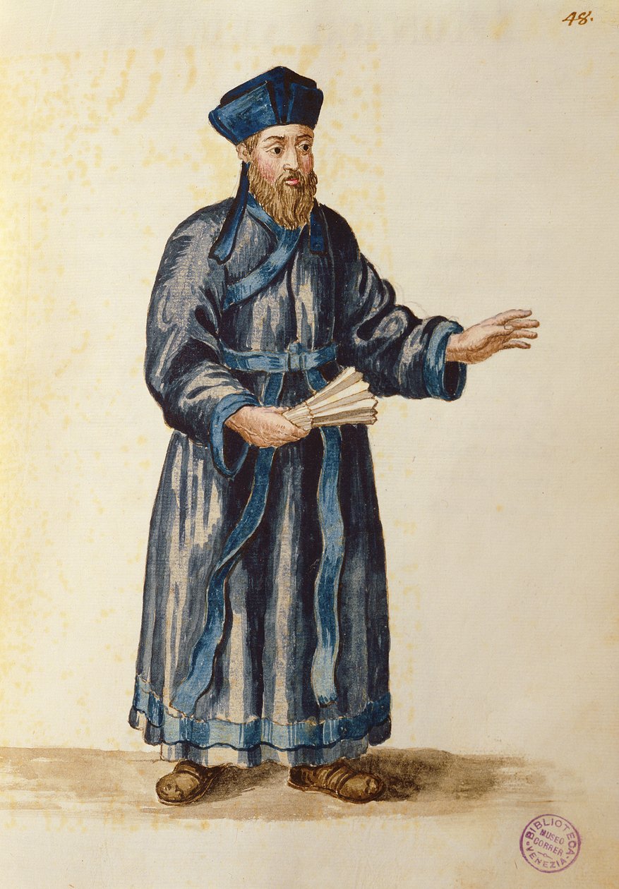 Venetiaanse missionaris in China door Jan van Grevenbroeck