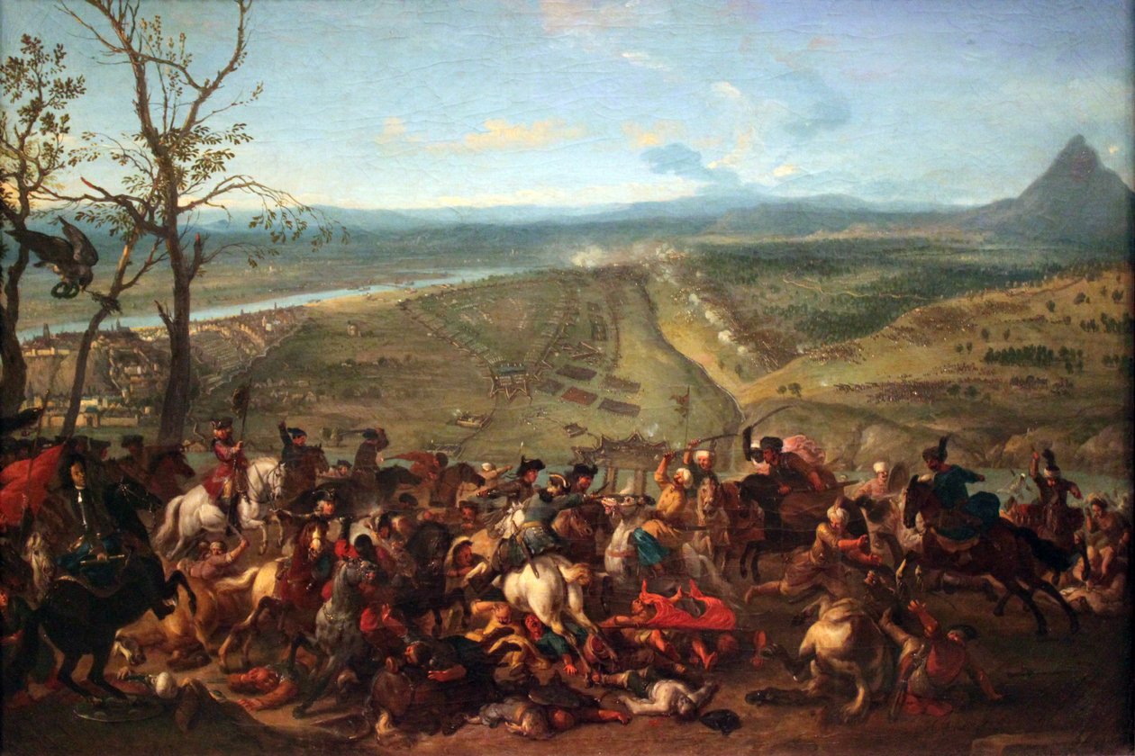 Prins Eugen van Savoye verovert Belgrado op 16 augustus 1717 door Jan van Huchtenburgh