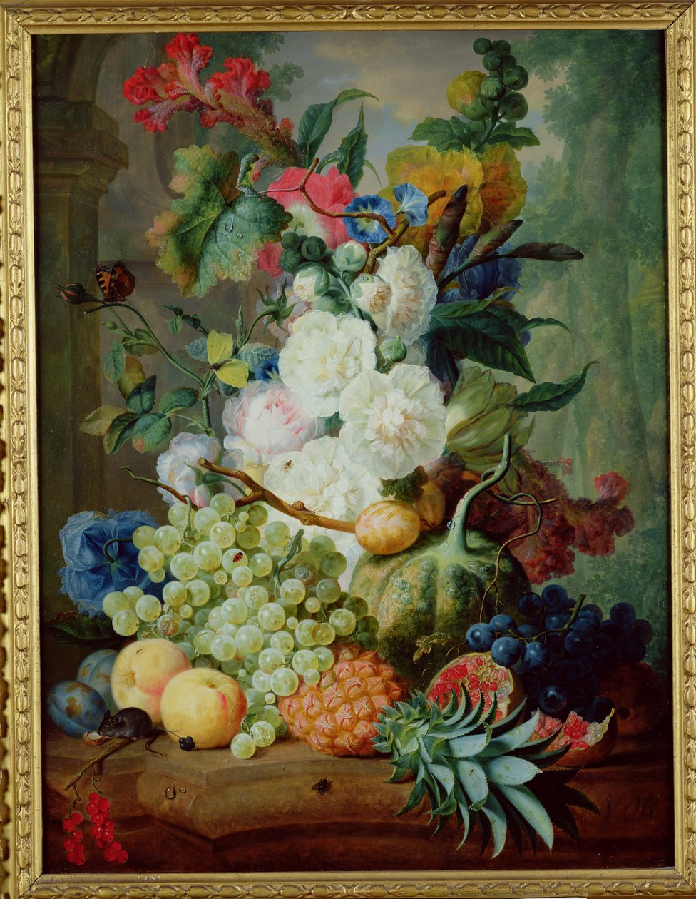 Vruchten en Bloemen door Jan van Os