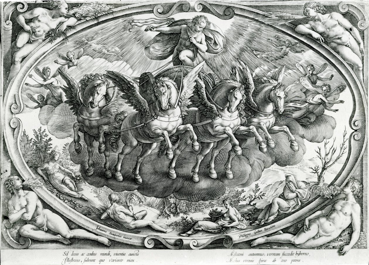 De zon door Jan van der Straet