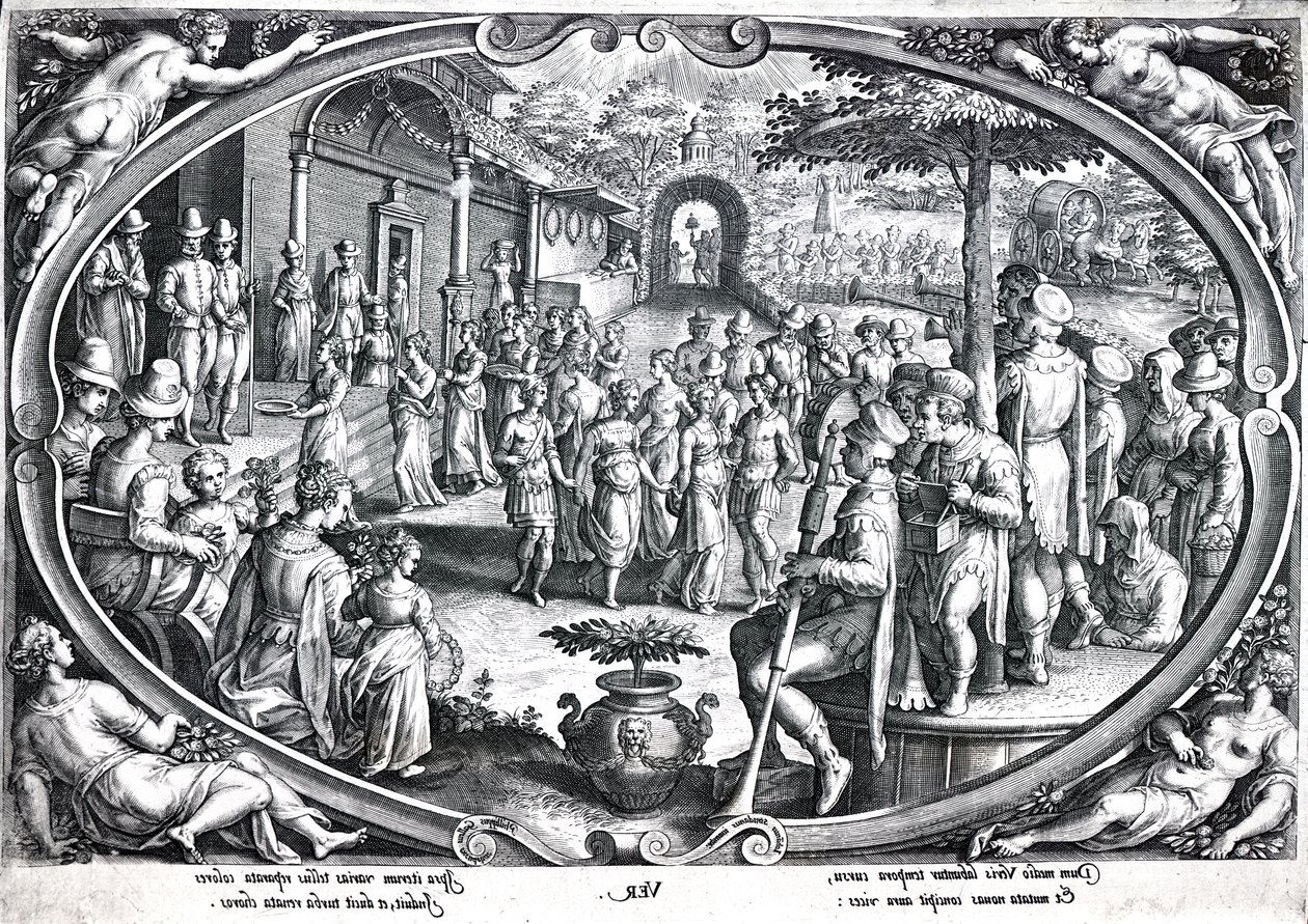 Ver, gegraveerd door Philip Galle, c.1580 door Jan van der Straet