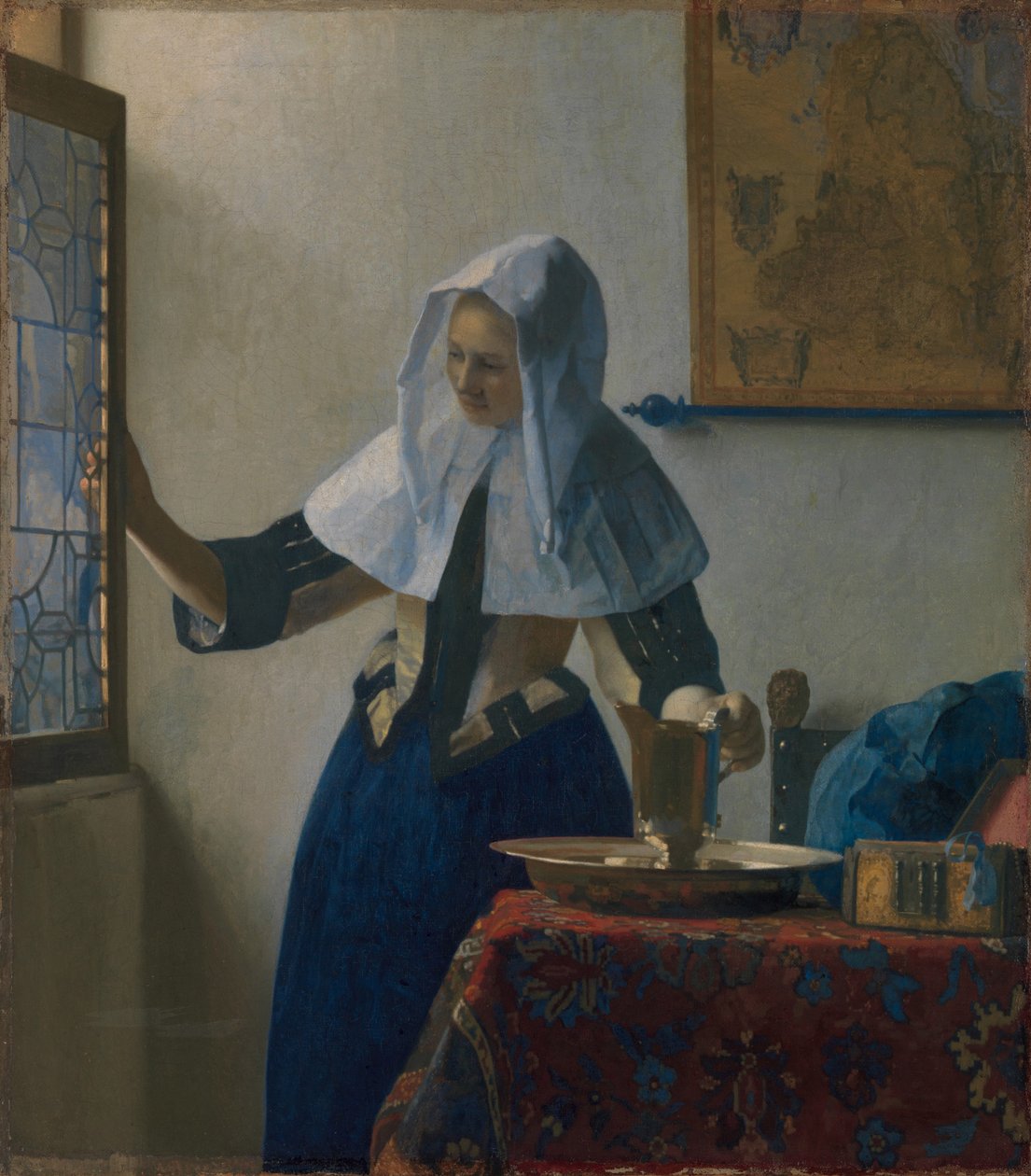 Jonge Vrouw met een Waterkan door Johannes Vermeer