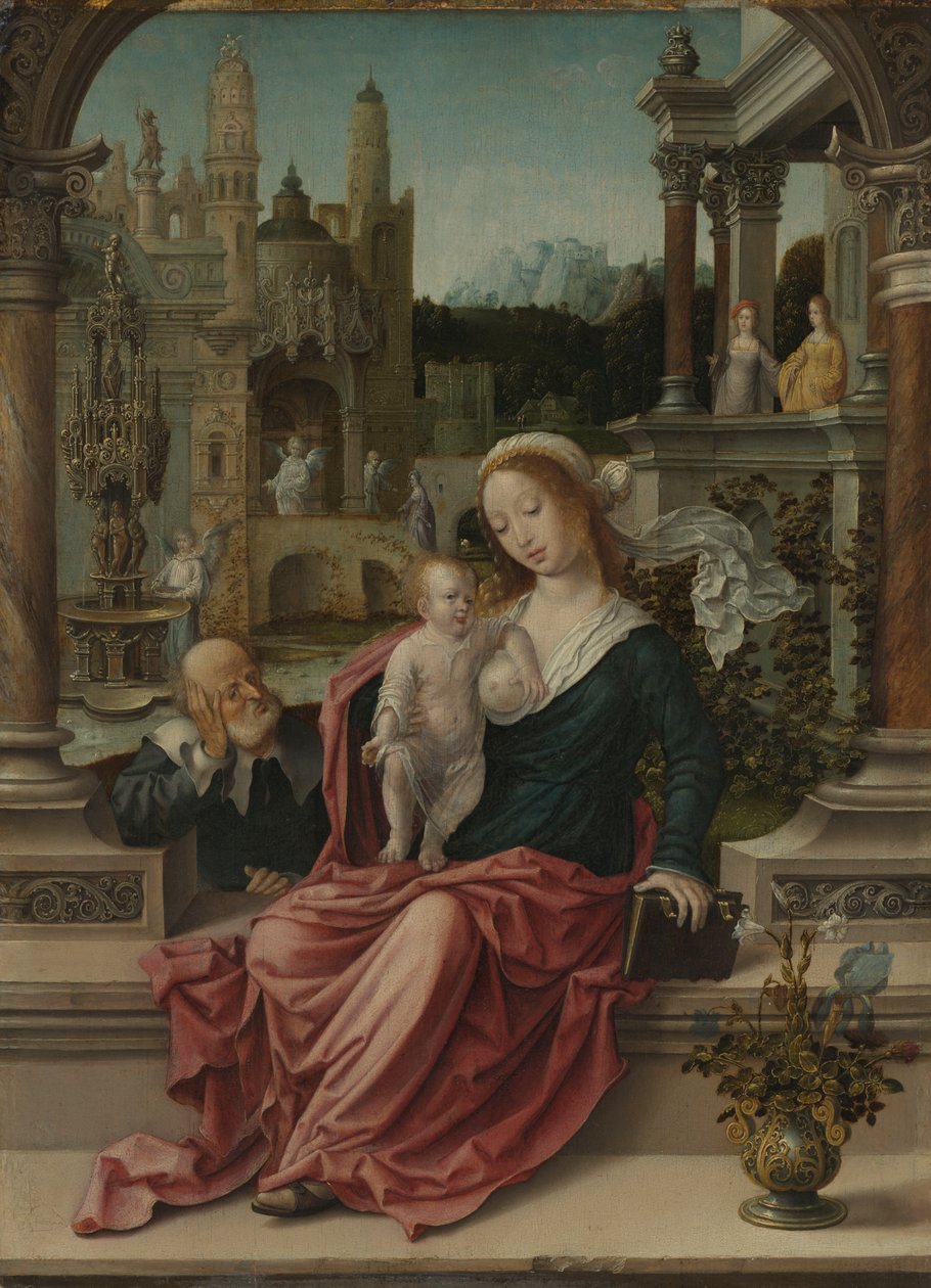De Heilige Familie door Jan (c.1472 c.1533) Gossaert