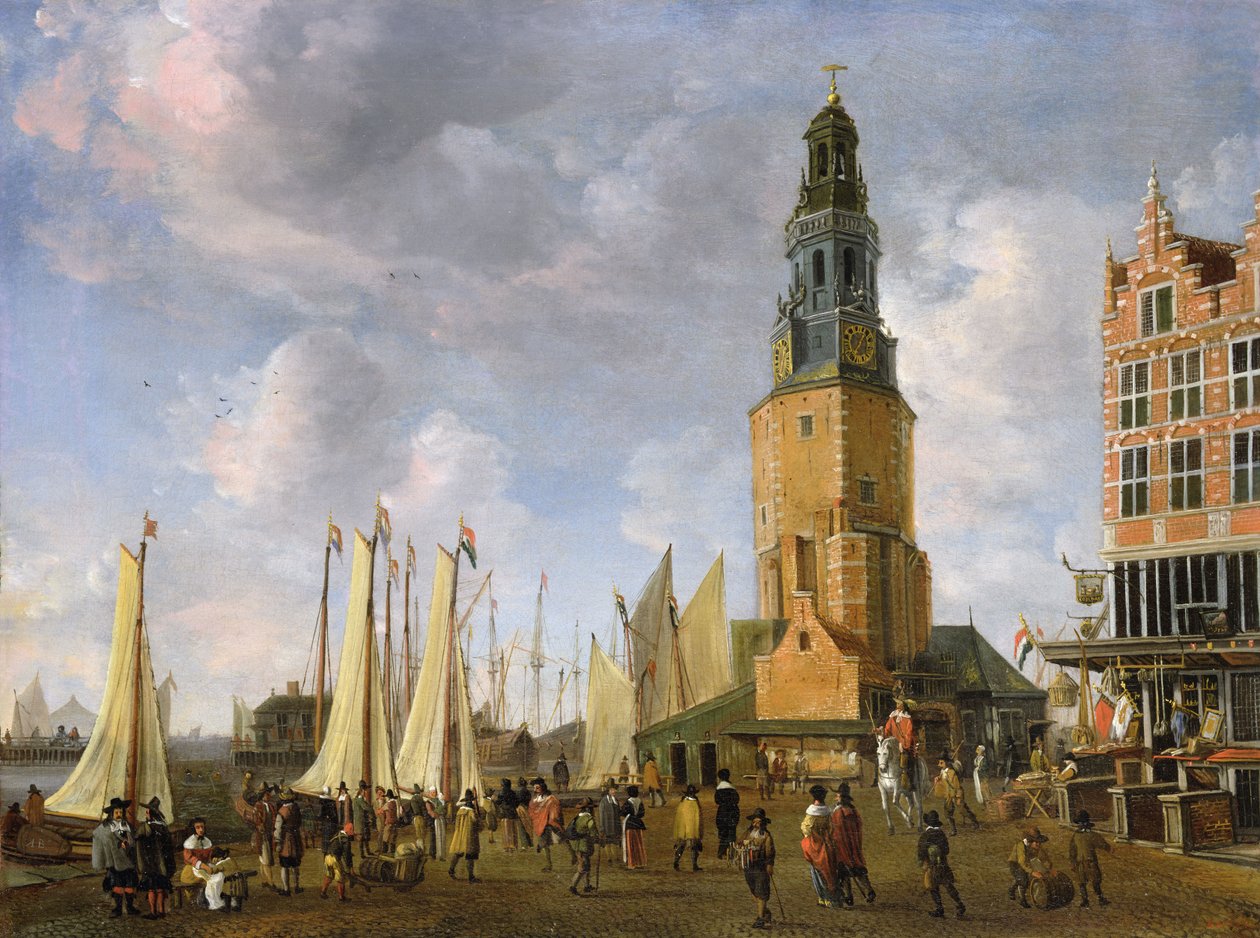 De Haringpakkers Toren, Amsterdam door Jan Abrahamsz. Beerstraten