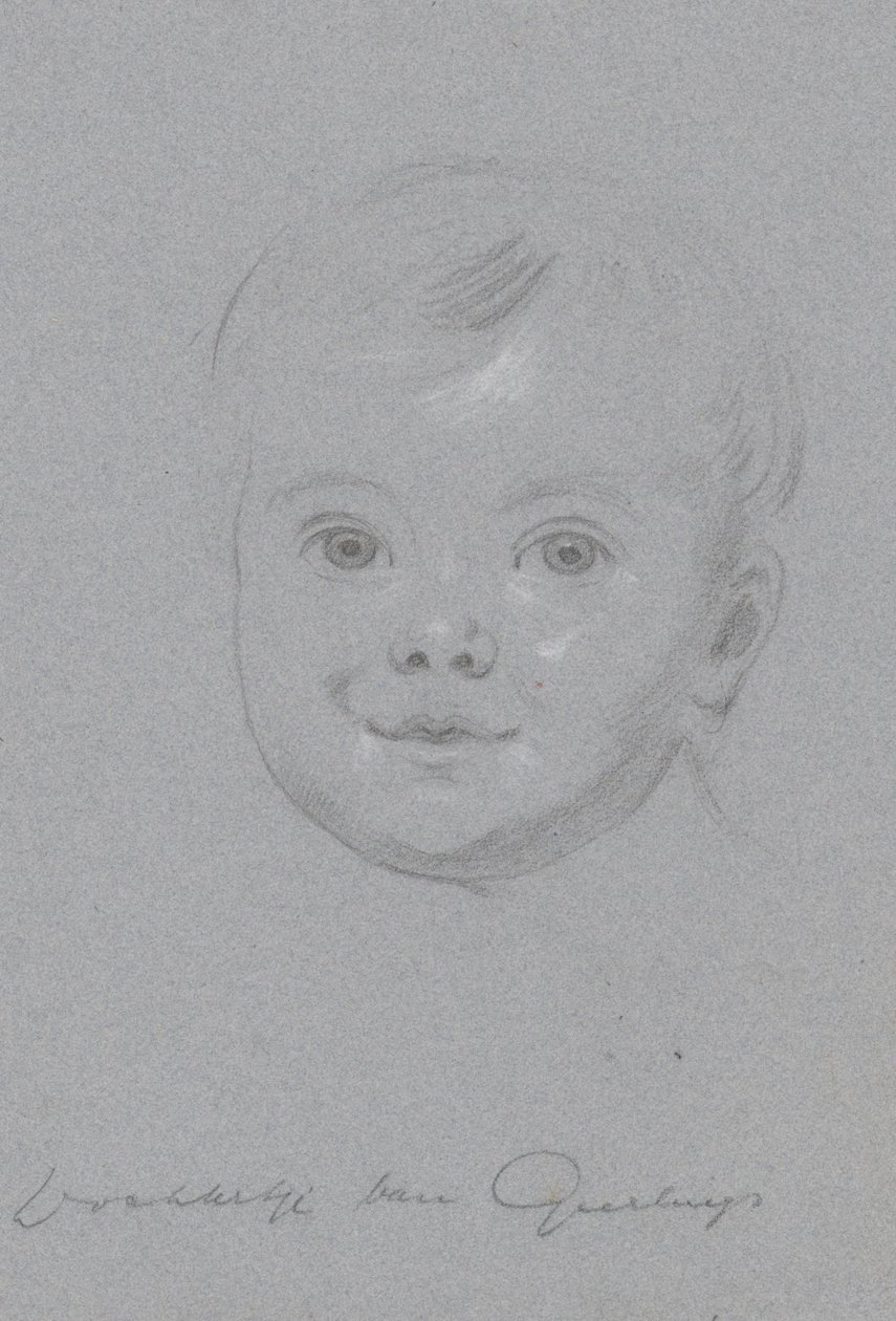 Portret van het dochtertje van Geerlings door Jan Adam Kruseman