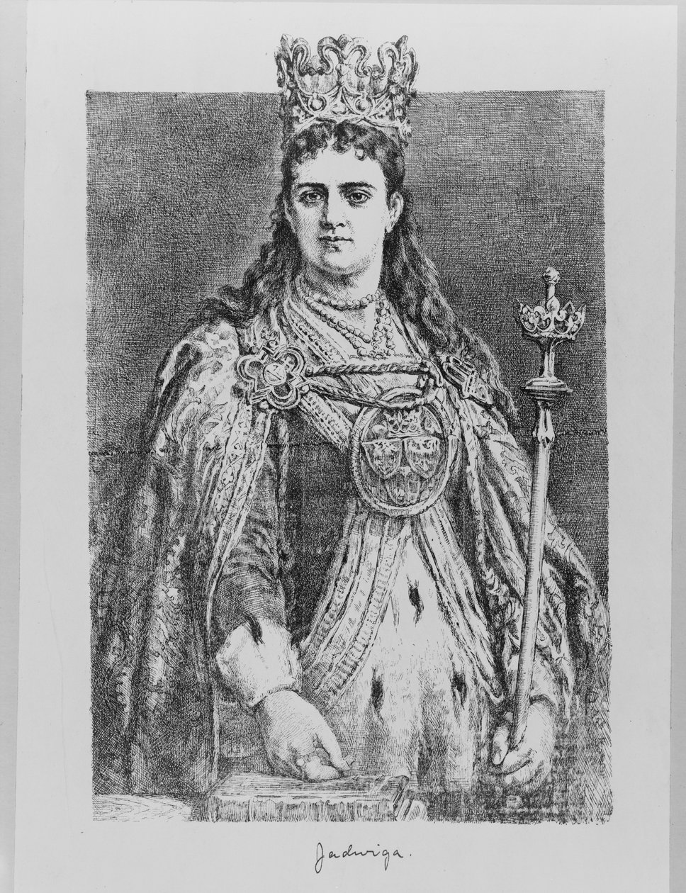 Koningin Jadwiga van Polen, 19e eeuw door Jan Alojzy Matejko