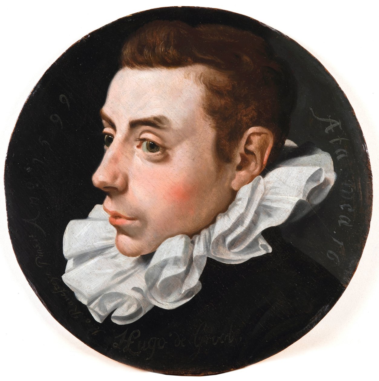 Portret van Hugo Grotius op zestienjarige leeftijd door Jan Anthonisz. van Ravesteyn