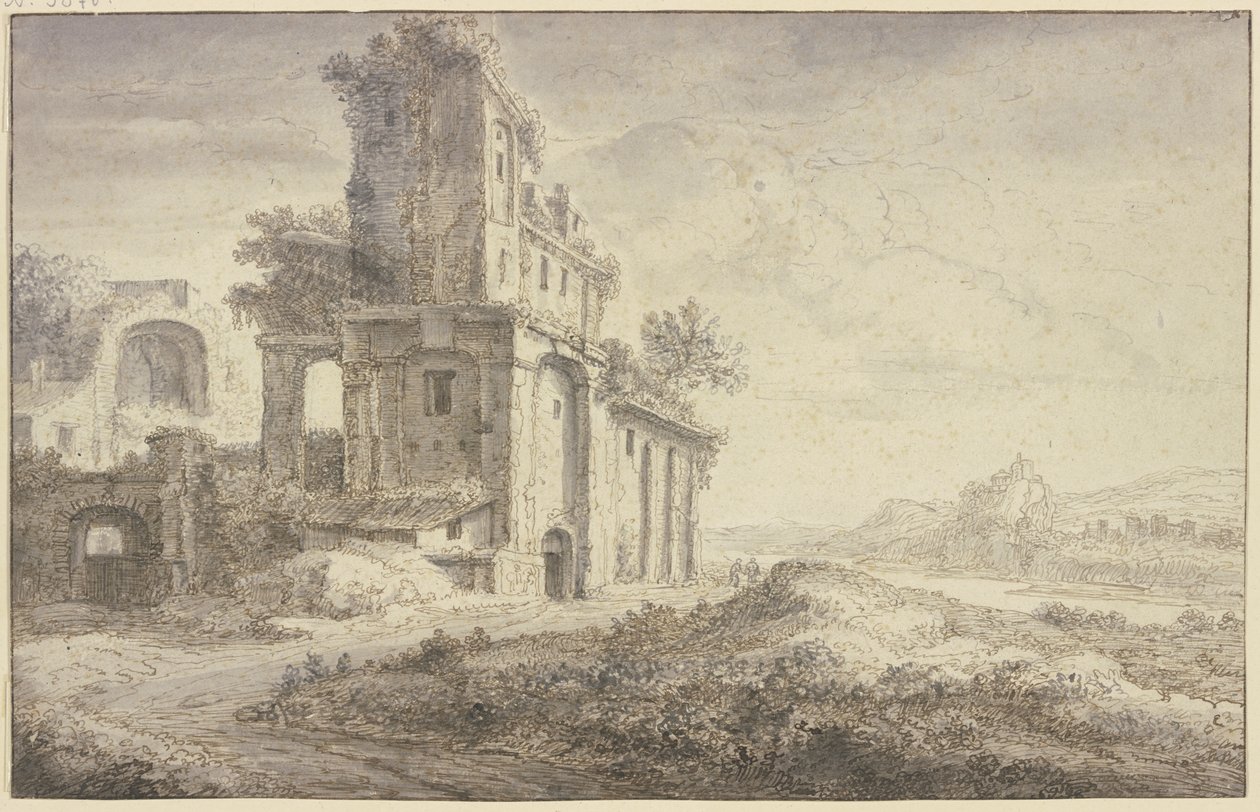 Romeinse ruïnes door Jan Asselijn