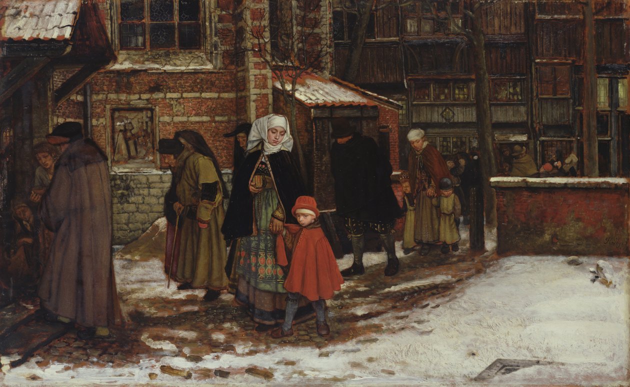 Sint-Jansfeest door Jan August Hendrik Leys