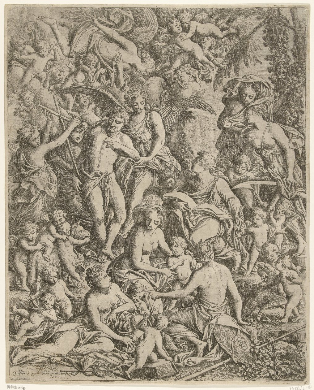 Johannes de Evangelist en Johannes de Doper door Jan Baptist Herregouts