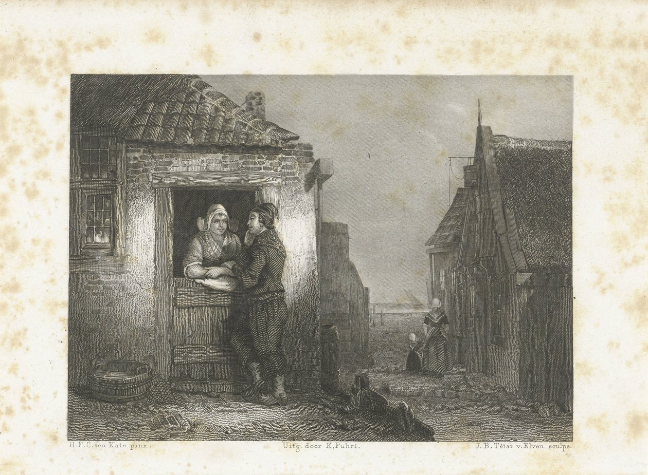 Volendams stel door Jan Baptist Tetar van Elven