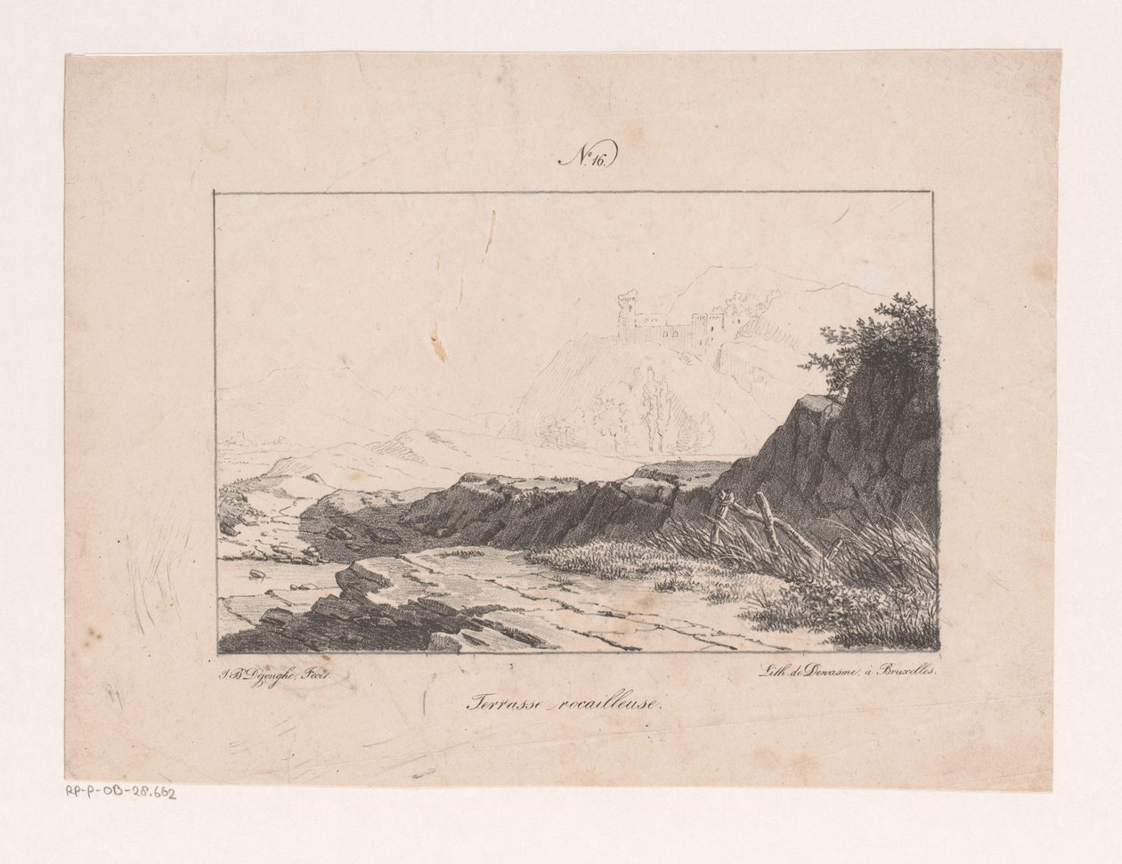 Rotsplateau door Jan Baptiste de Jonghe