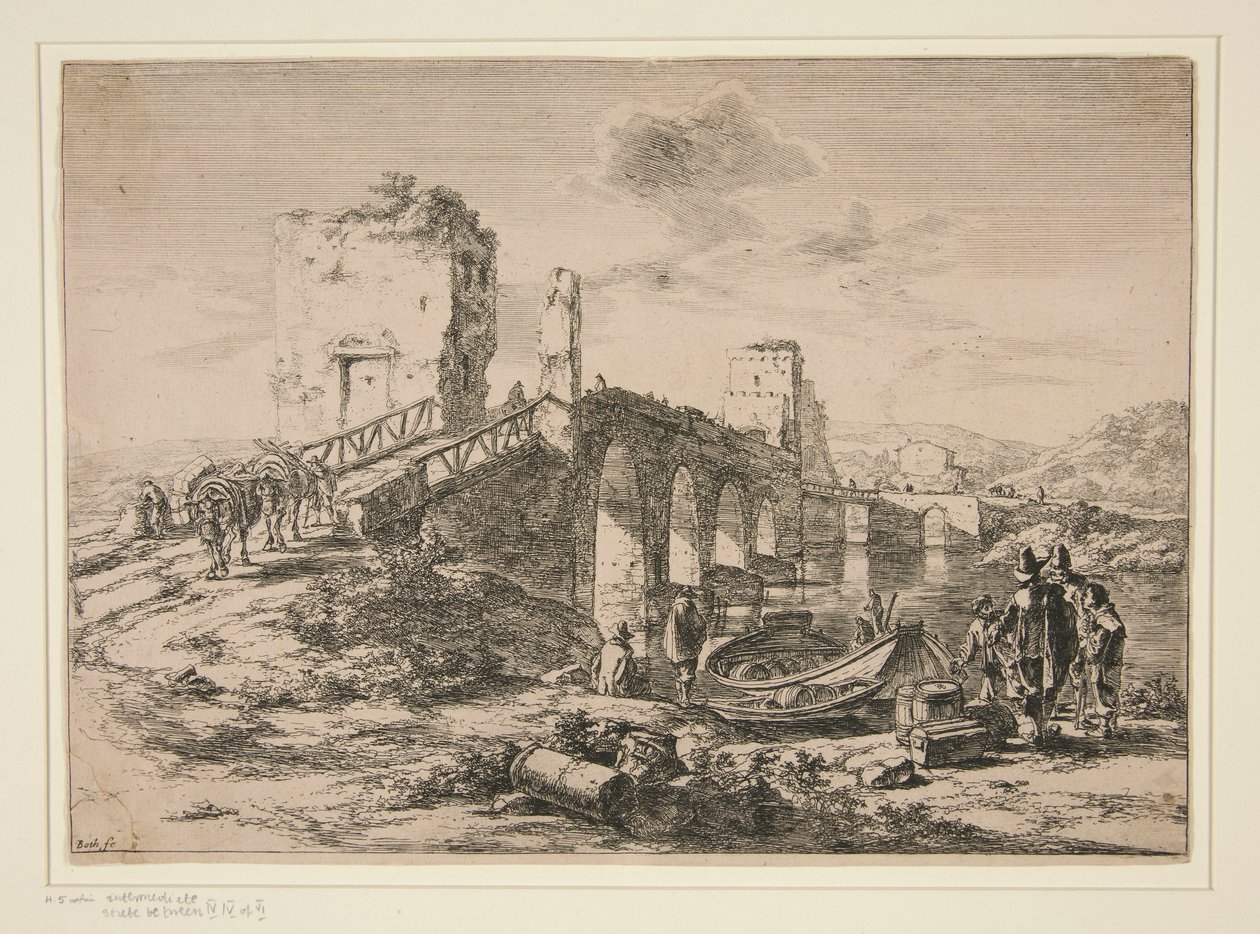 Ponte Molle, Rome door Jan Both