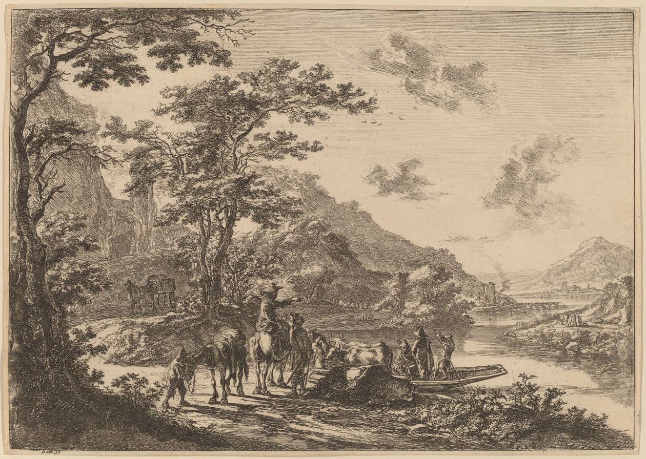 Uitzicht op de Tiber in de Campagna door Jan Both