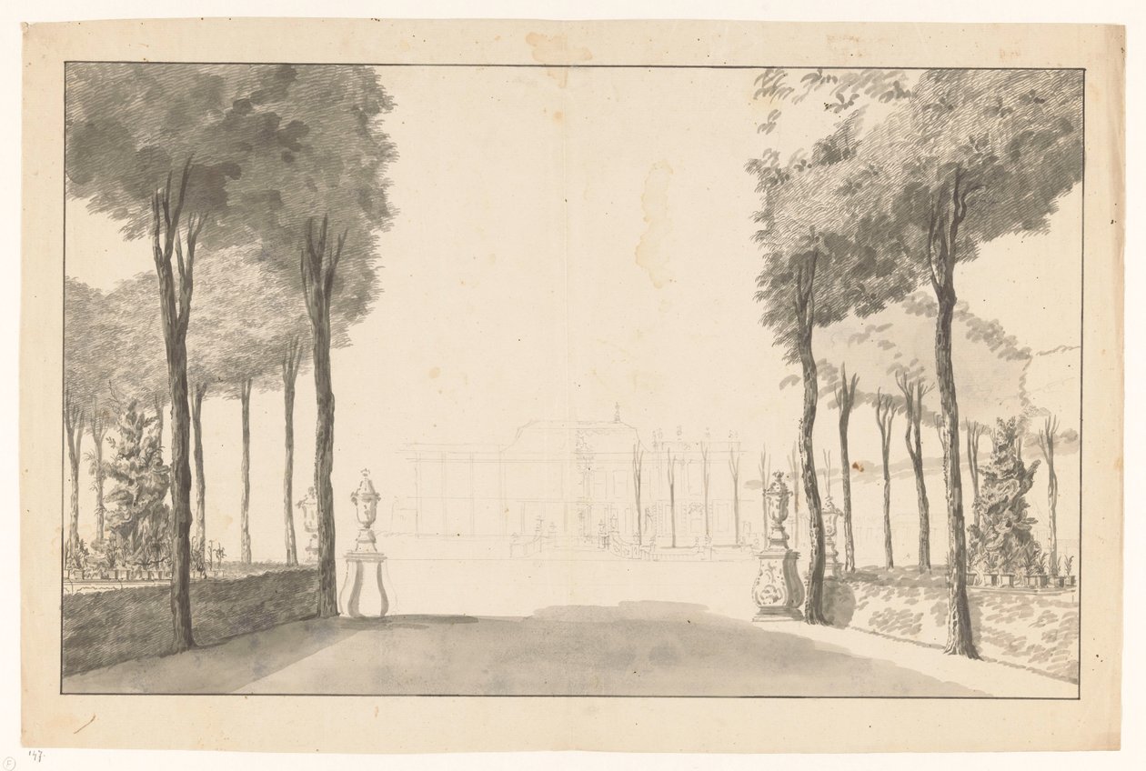 Landhuis te Batavia door Jan Brandes