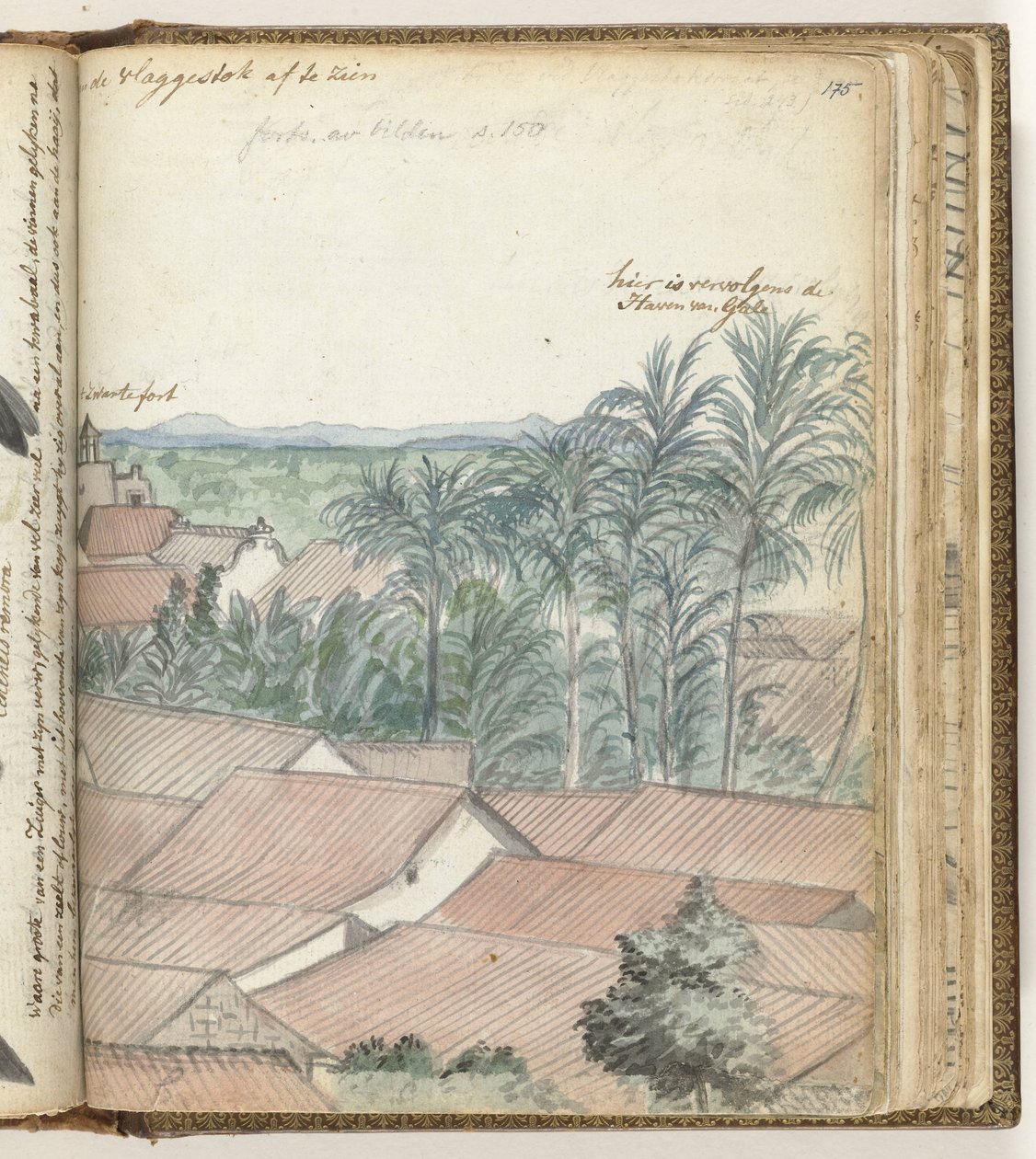 Uitzicht over Galle door Jan Brandes