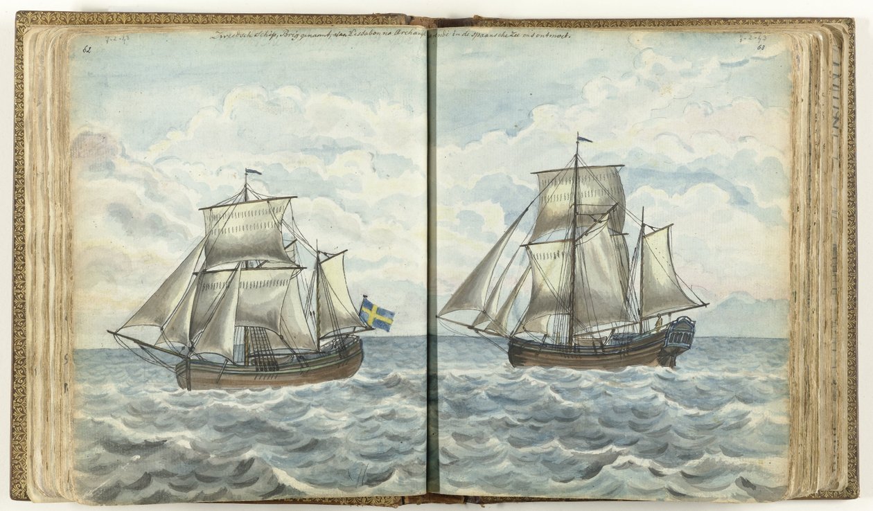 Zweedse brik op zee door Jan Brandes