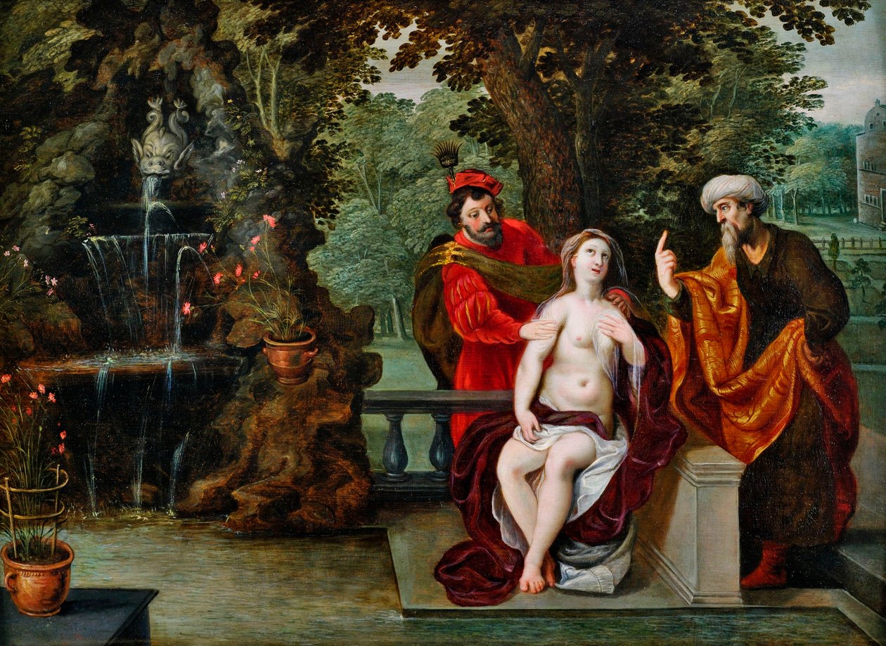 Susanna en de Ouderen door Jan Brueghel the Younger
