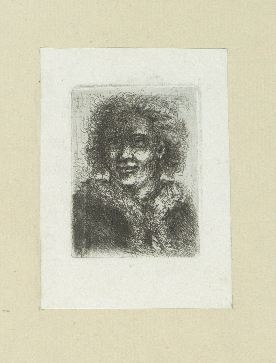 Man met bontkraag door Jan Chalon