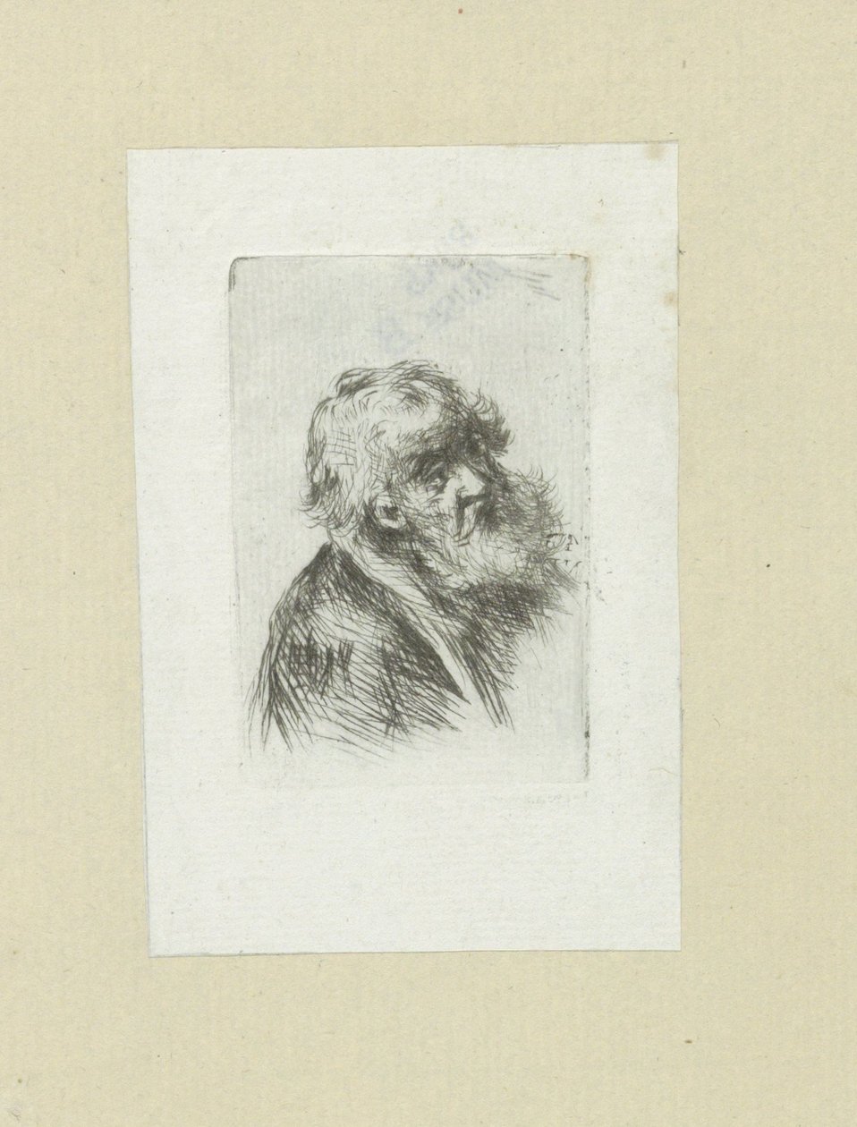 Oude man met baard door Jan Chalon