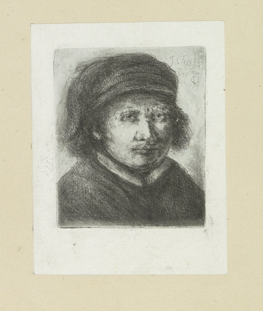 Volwassen man, naar rechts door Jan Chalon