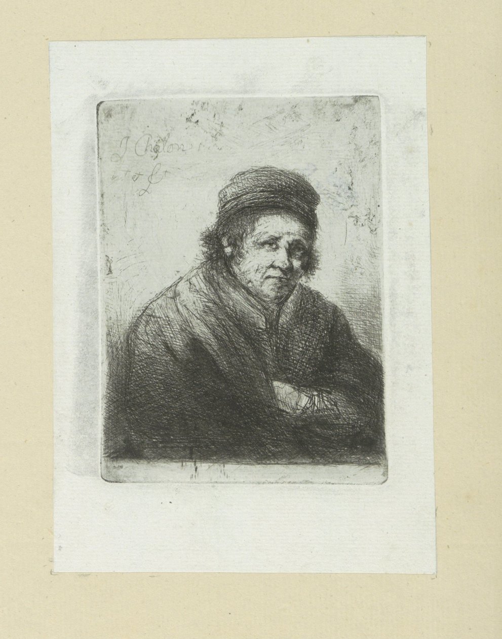 Volwassen man, naar rechts door Jan Chalon