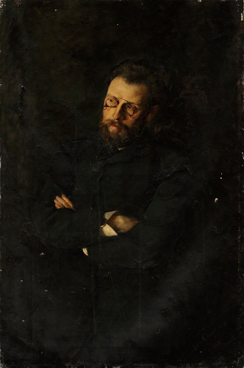 Portret van Erazm Piltz door Jan Ciągliński