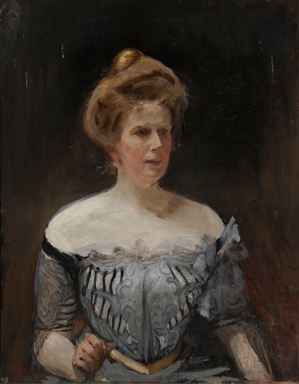 Portret van barones Stackelberg door Jan Ciągliński