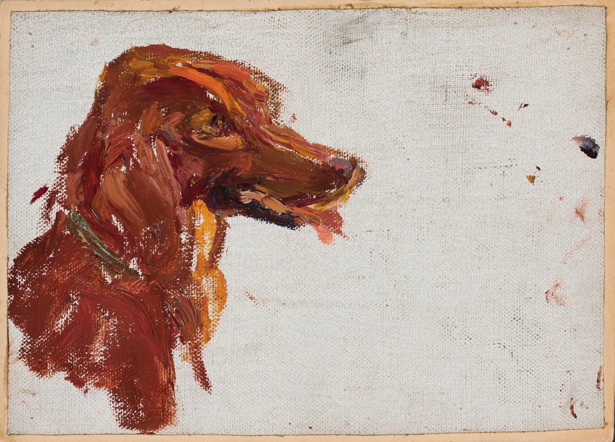Studie van het hoofd van de hond van pater Golitsyn. Marjino door Jan Ciągliński