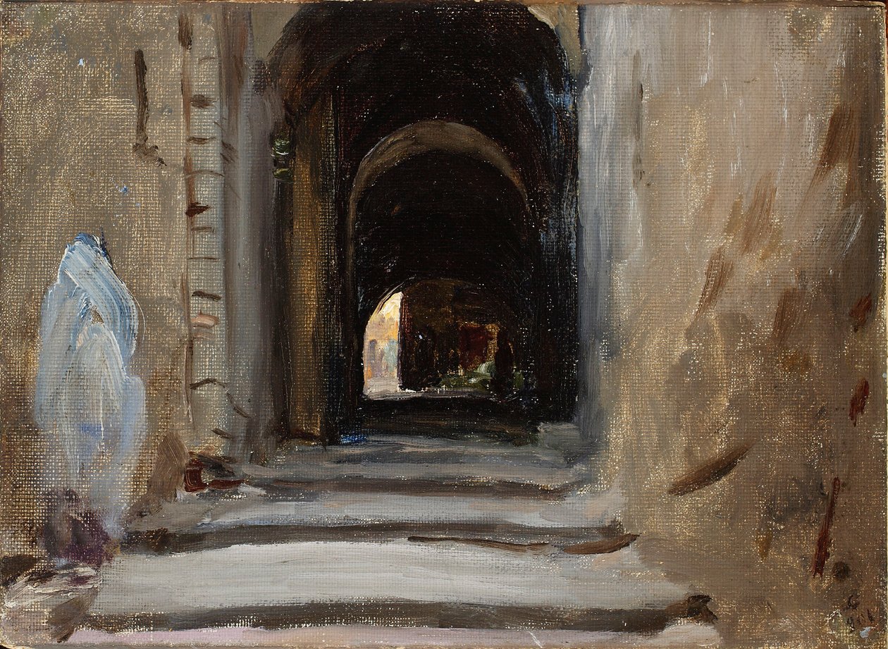 Via Dolorosa in Jeruzalem. Uit een reis naar Palestina door Jan Ciągliński
