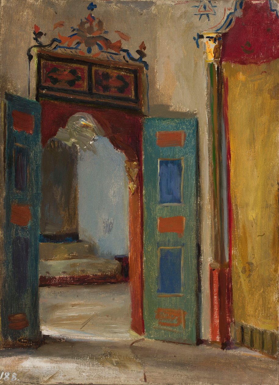 Het interieur van het paleis van de khan in Baktsjisaraj. Uit een reis naar de Krim door Jan Ciągliński