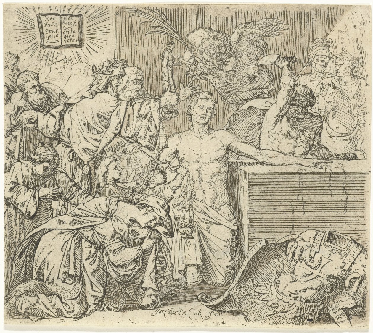 Marteling van de heilige Quirinus van Neuss door Jan Claudius de Cock