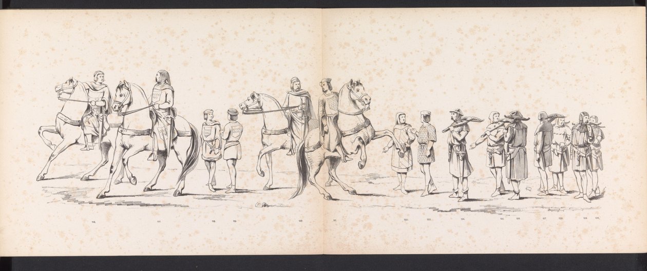 Maskerade van de Leidse studenten, 1865 (plaat 10) Gecostumeerde optogt gehouden door de leden van het Leidsche studenten-corps den 6den Junij 1865, ter viering van den 290sten verjaardag der Leidsche Hoogeschool, voorstellende: de intogt der Hollanders door Jan Daniël Cornelis Carel Willem baron de Constant Rebecque