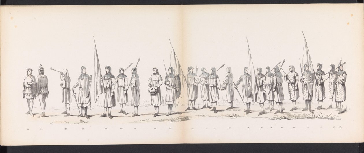 Maskerade van de Leidse studenten, 1865 (plaat 13) door Jan Daniël Cornelis Carel Willem baron de Constant Rebecque