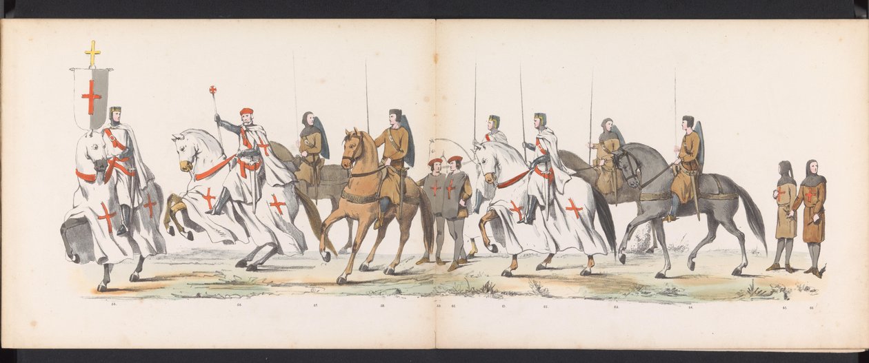 Maskerade van de Leidse studenten, 1865 (plaat 5) door Jan Daniël Cornelis Carel Willem baron de Constant Rebecque