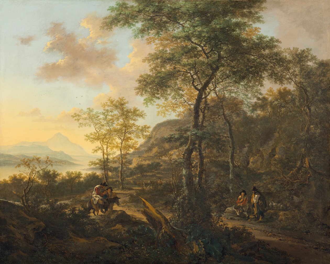 Italiaans Avondlandschap door Jan Dirksz Both