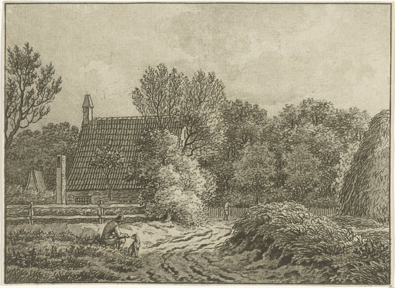 Landschap bij Bloemendaal door Jan Evert Grave