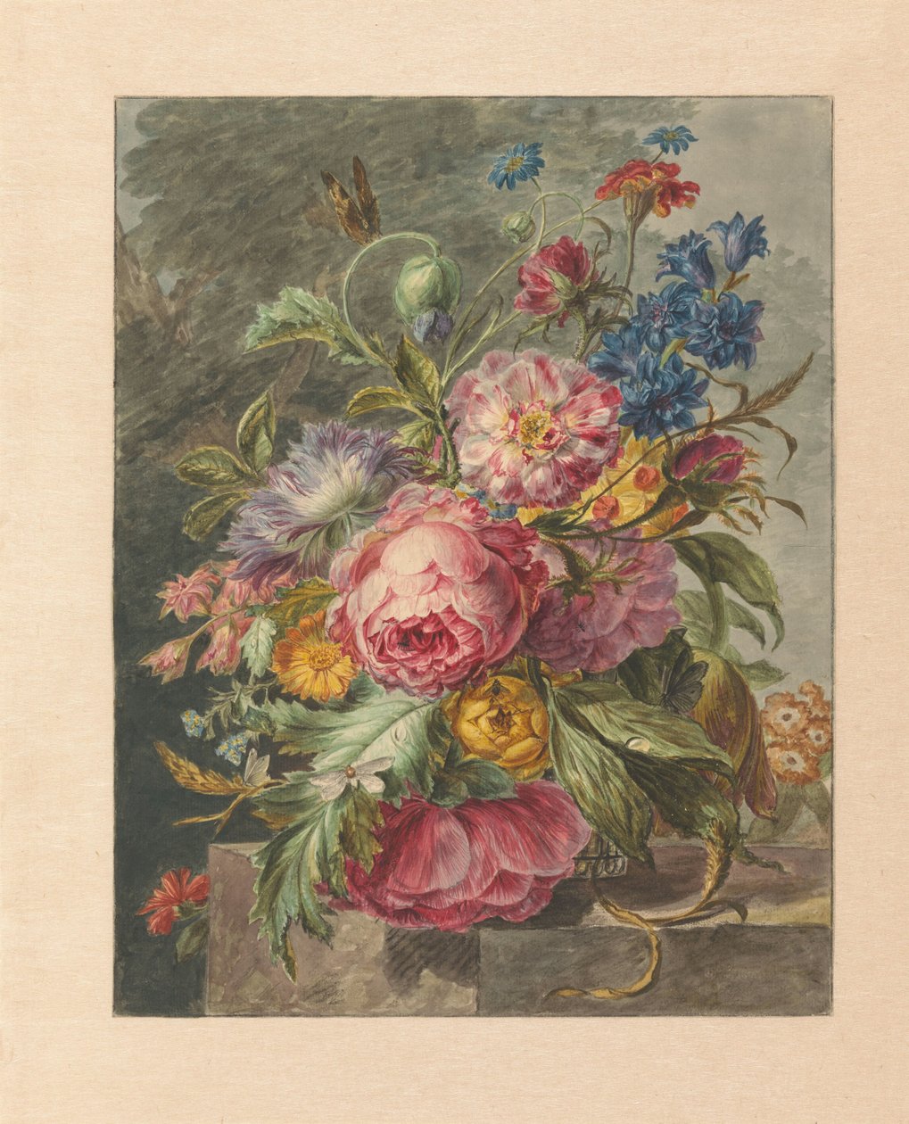 Stilleven met bloemen door Jan Evert Morel (I)