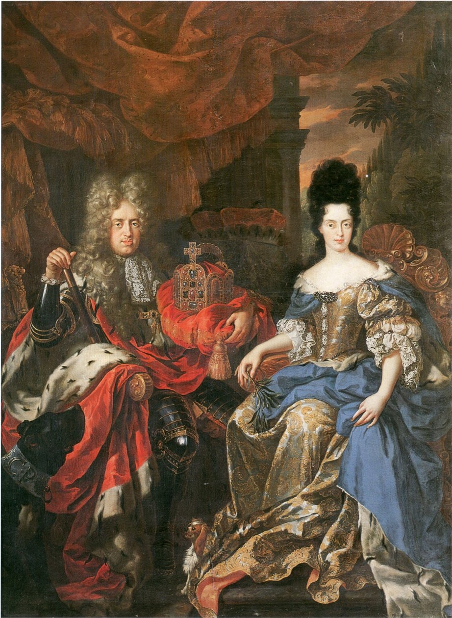 Duits: Doppelbildnis Johann Wilhelm von der Pfalz und Anna Maria Luisa de