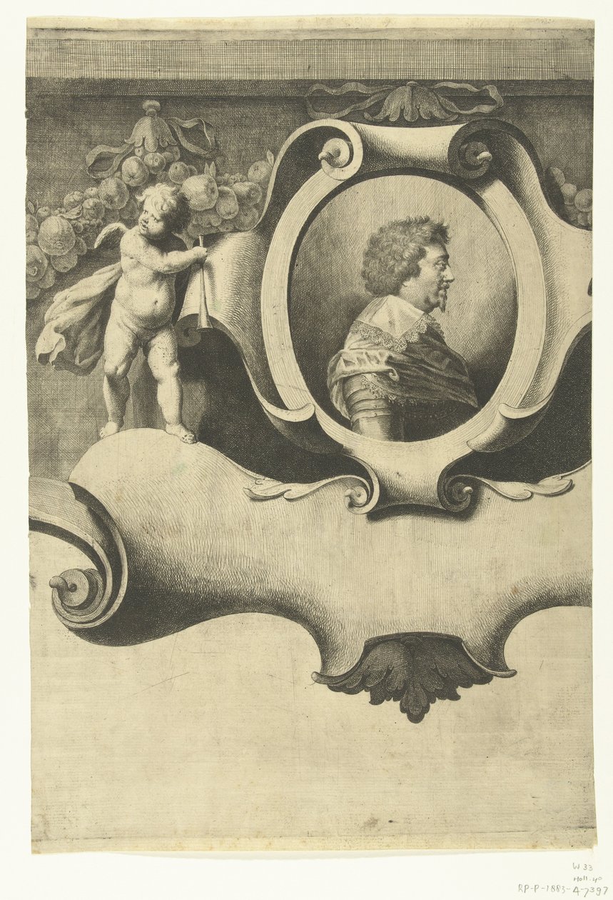 Beleg van Breda (blad met portret van Frederik Hendrik), 1637 door Jan Gerritsz. van Bronckhorst