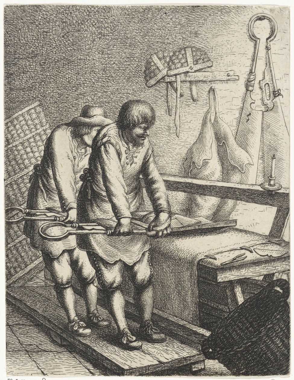 Doekscheerders door Jan Gillisz. van Vliet