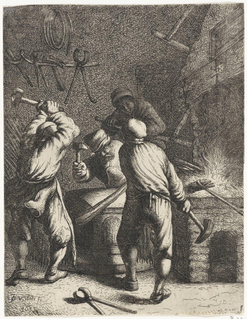 Smeden door Jan Gillisz. van Vliet